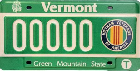 veterans vietnam dmv vermont plates america